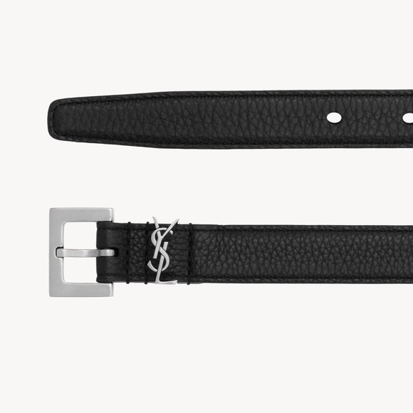 Black and Silver YSL Belt - Picture 1 of 8